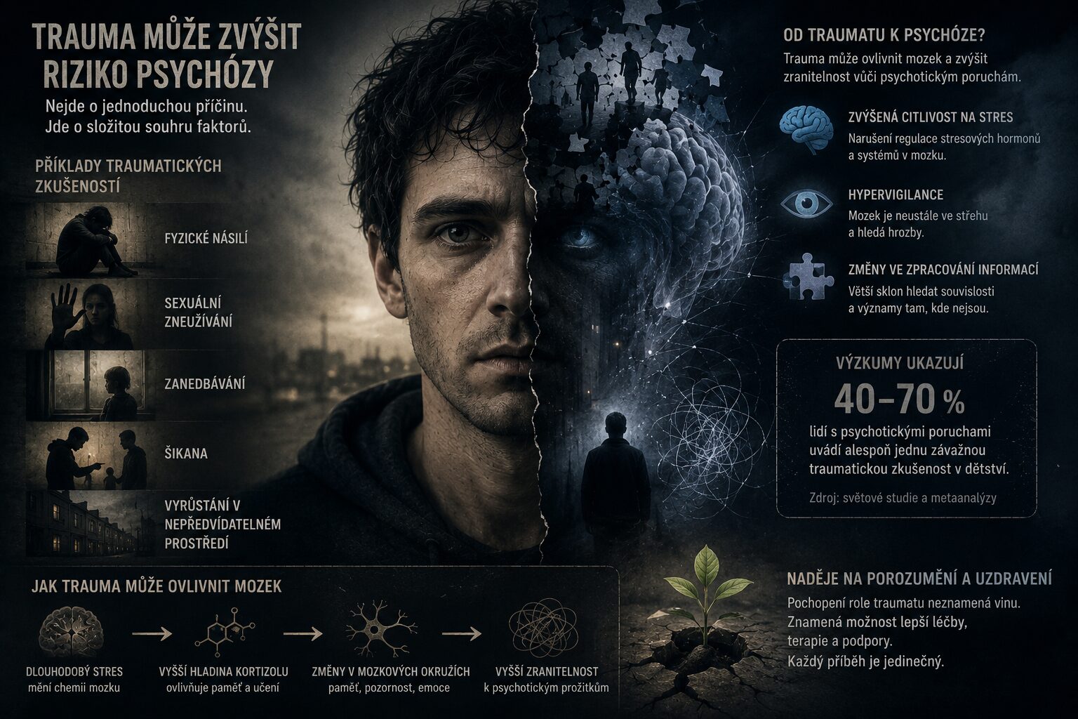 Trauma a psychóza: Může trauma zvýšit riziko psychózy?